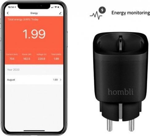 Avanca International BV Hombli smarte Steckdose EU, schwarz