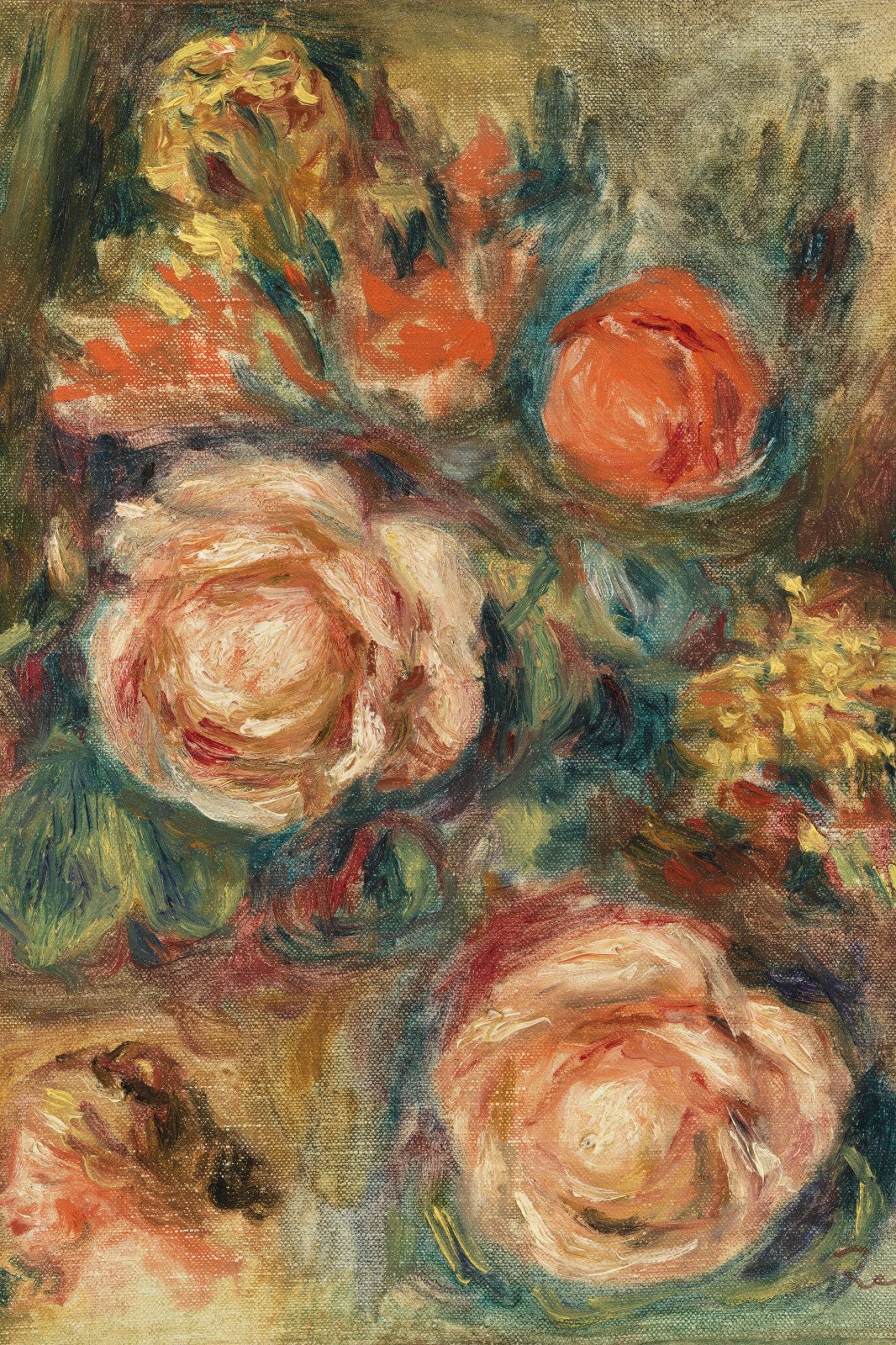 Plakat 61x91,5cm Bouquet of Roses, Pierre-Auguste Renoir
