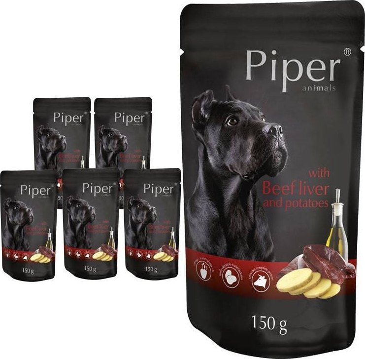 Mokra karma dla psa Piper Animals z wątrobą wołową i ziemniakami 10 x150 g