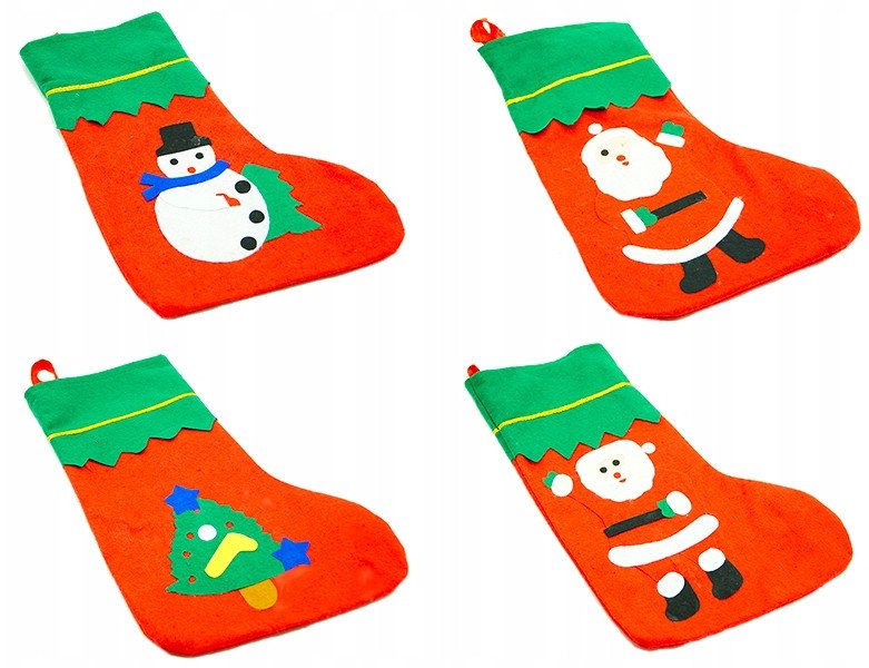 TG53096 SKARPETA SKARPETKA PREZENTOWA WOREK NA PREZENTY ŚW. MIKOŁAJA