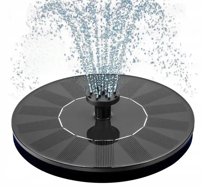 Fontanna pływająca solarna 15cm pompka wodna ogrodowa do oczka wodnego