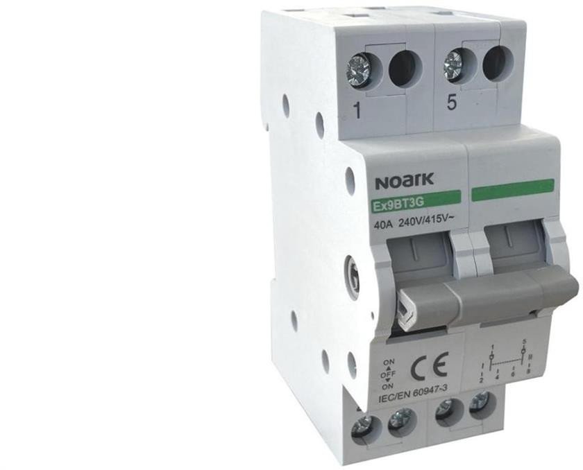 Przełącznik modułowy instalacyjny wyboru zasilania sieci 1-0-2 2P 40A 2CO NOARK