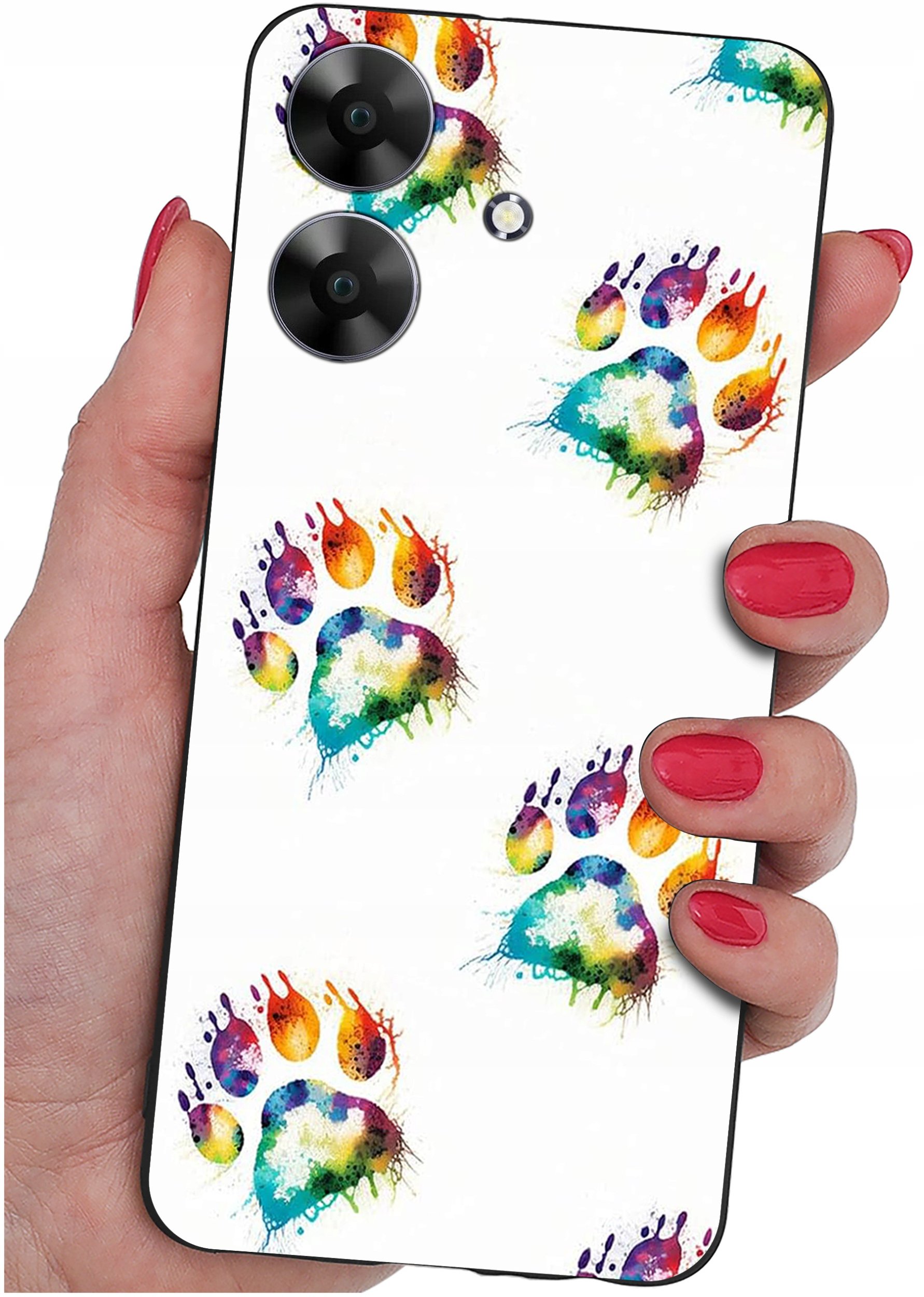 ETUI do Realme Note 60 CASE WZORY | SILIKONOWE MATT CASE + SZKŁO 9H