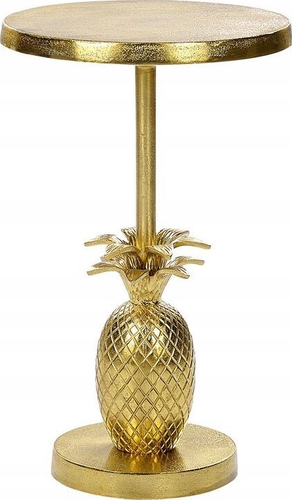 Beliani Stolik pomocniczy metalowy złoty PANNOUVRE