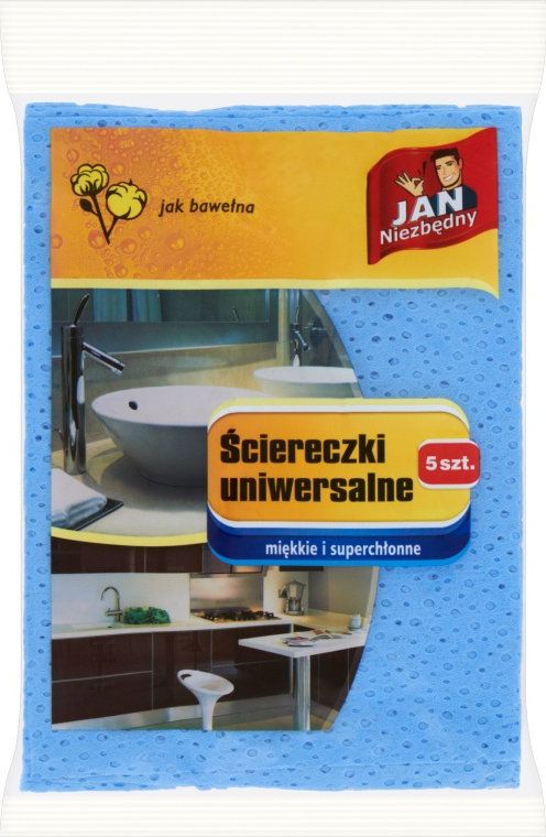 JAN Niezbędny JAN NIEZBĘDNY ŚCIERECZKA JAK BAWEŁNA WISKOZA 5 SZT