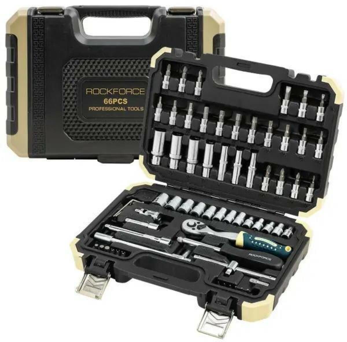 SCREW AND SOCKET SET ROCKFORCE 66PCS