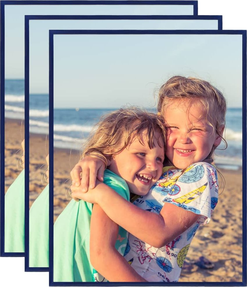 Ramka vidaXL Ramki na zdjęcia, 3 szt., ścienne lub stojące, 50x60 cm, MDF