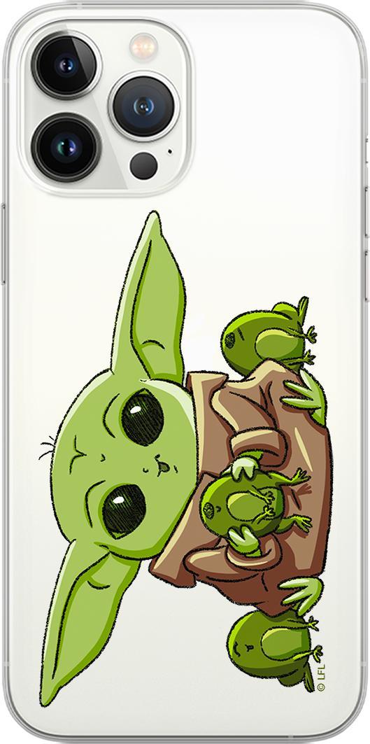 Babaco Etui Baby Yoda 014 Star Wars Nadruk częściowy Przeźroczysty Producent: Xiaomi, Model: REDMI NOTE 9