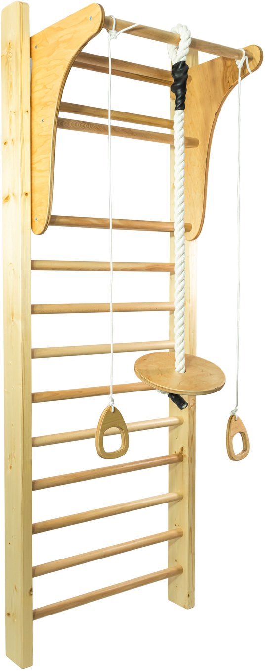 Drabinka Gimnastyczna Leon 230 x 80 cm + drążek + huśtawka + uchwyty