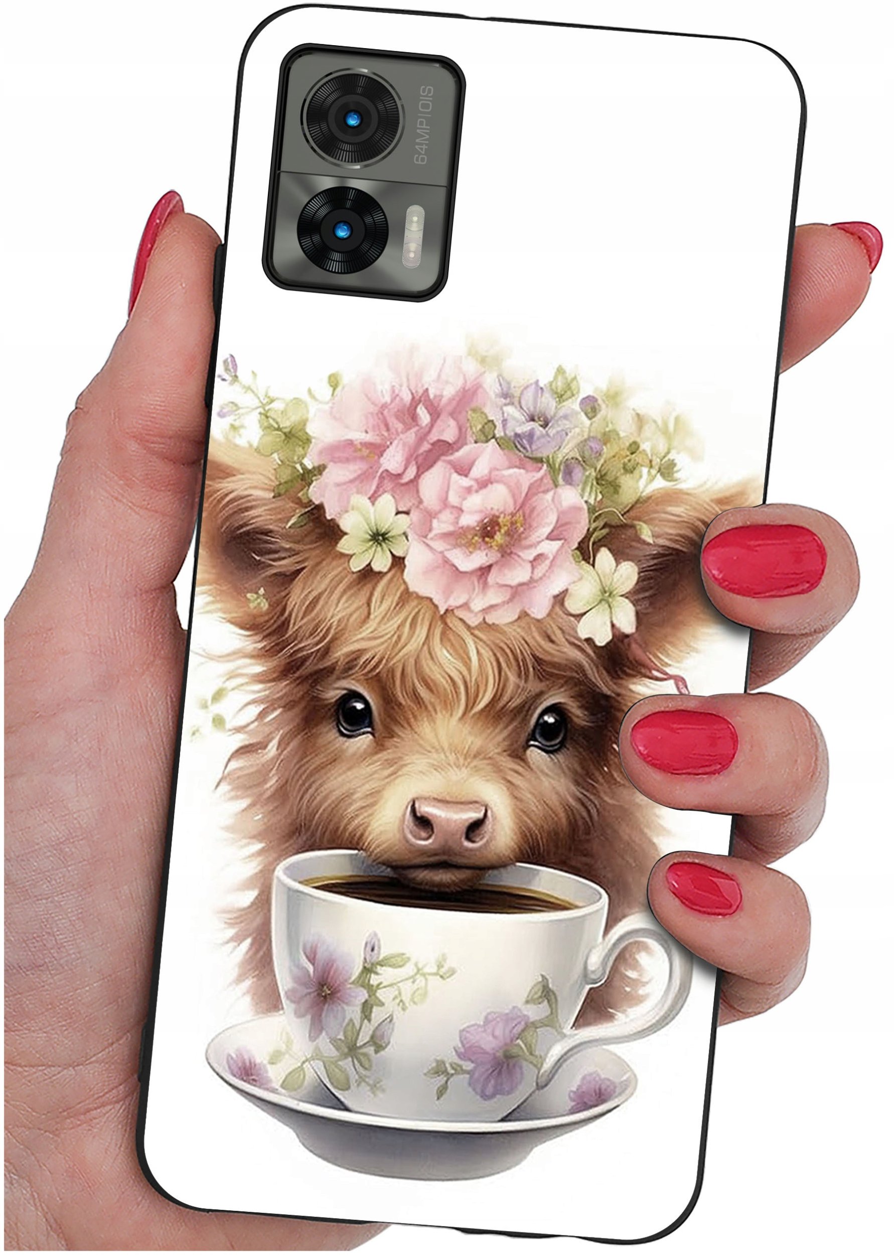 Etui do Motorola Moto Edge 30 Neo WZORY |SILIKONOWE MATT CASE + SZKŁO 9H