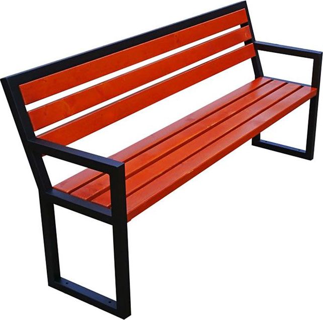 Elior Ławka parkowa Gloria z podłokietnikami 180cm - 84 kolory Biały