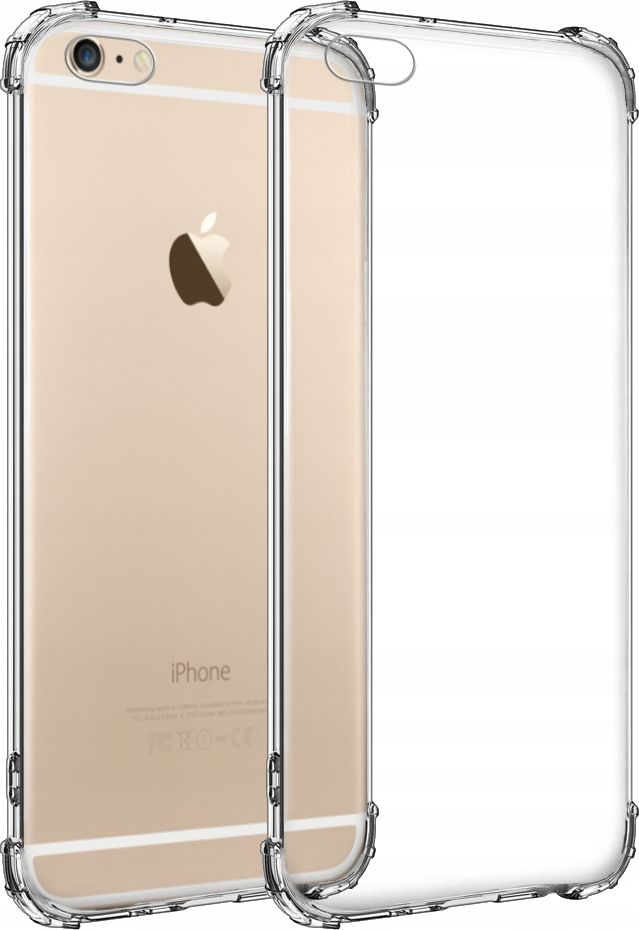 etumi Etui Anti-Shock Do Iphone 6 / 6S Pancerne Gumowe Bezbarwna Obudowa Futerał Wzmacniane Rogi Anti-Shock Gumowe Slim Armor Tpu Asck0030