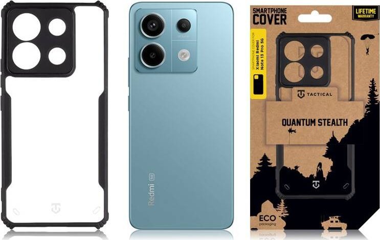 Tactical Quantum Stealth Cover for Xiaomi Redmi Note 13 Pro 5G Clear/Black standard