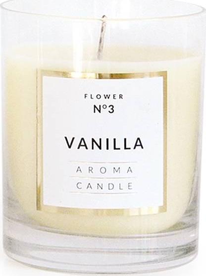 Affek Design Świeca CLASSIC GLASS woskowa VANILLA 8xh10cm