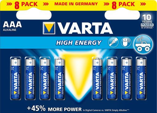 Varta Bateria High Energy AAA / R03 8 szt.