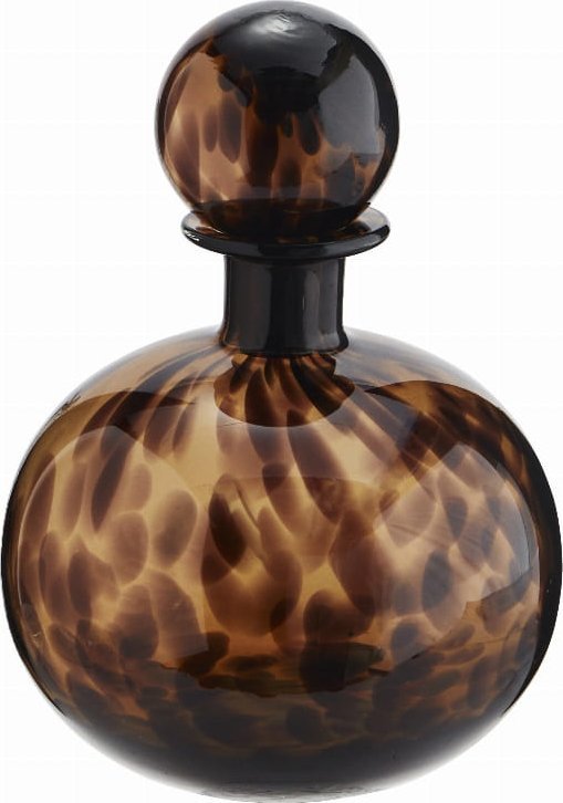 Madam Stoltz Szklana butelka leopard Madam Stoltz