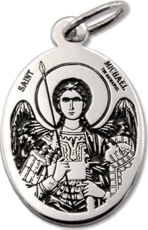 WĘC - Twój Jubiler Medalik srebrny z wizerunkiem św. Michała Archanioła MED-MICH-01