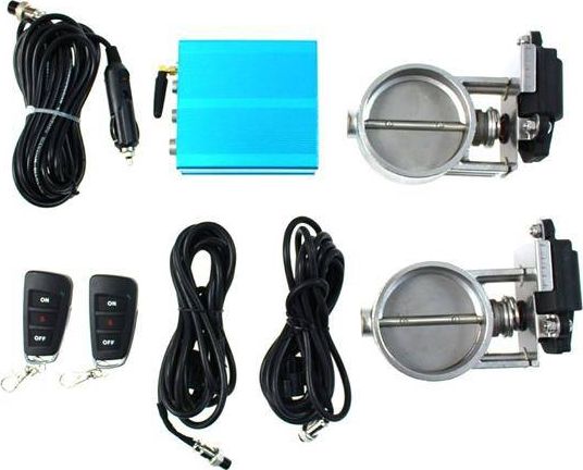 TurboWorks_D Zestaw przepustnicy wydechu elektryczny PRO 57mm Dual