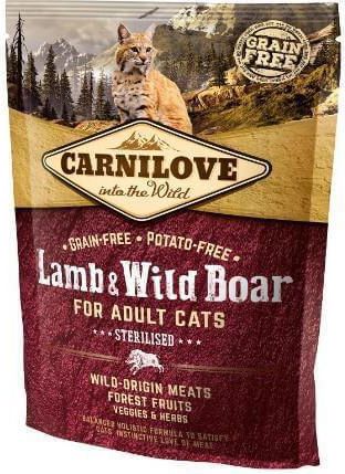 Carnilove 2kg KOT STERILISED LAMB WILD