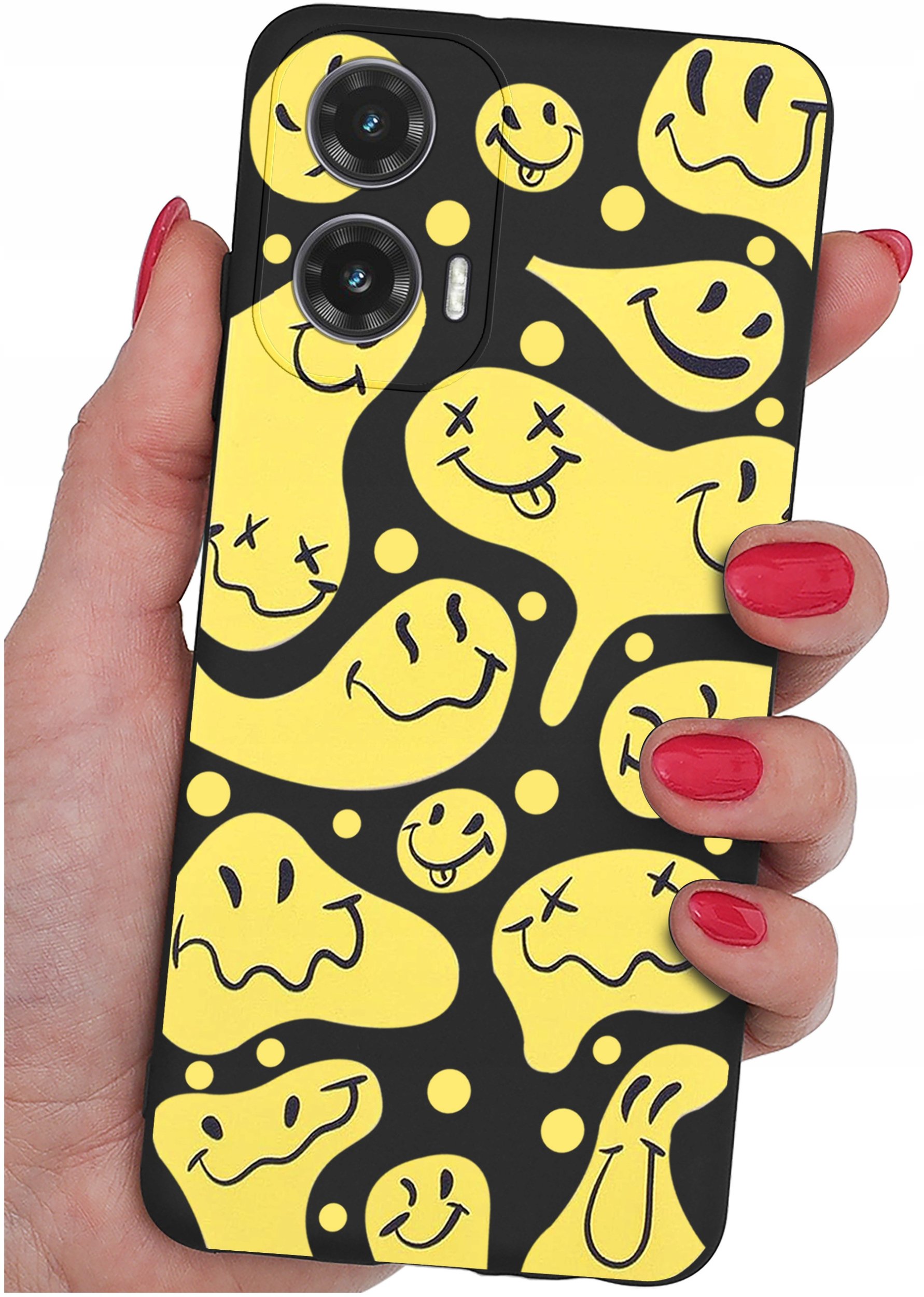 Etui do Motorola Moto G35 5G WZORY |SILIKONOWE MATT CASE + SZKŁO 9H