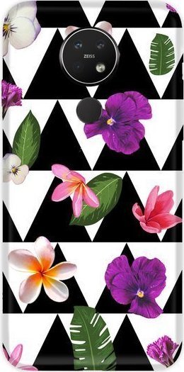 CaseGadget CaseGadget ETUI NADRUK KWIATY W TRÓJKĄTY NOKIA 7.2 standard