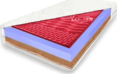 Materace z Gór Materac HARD ZONE z pianką HR masującą i kokosem 120x200