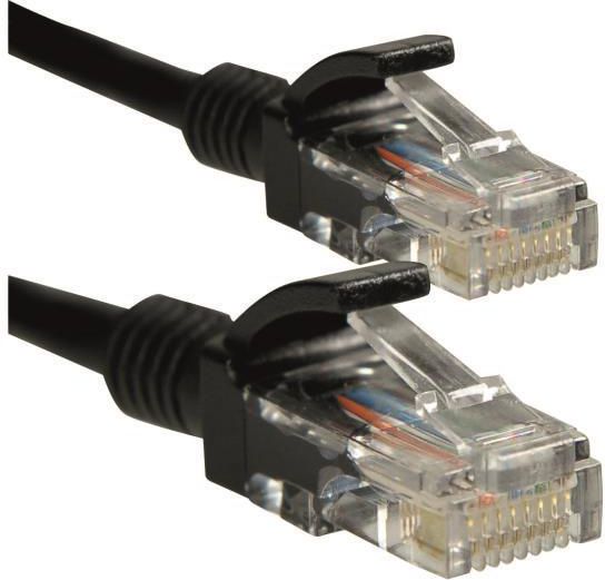 4World RJ-45/RJ-45, kat.5e, U/UTP, czarny, 20m (10336)