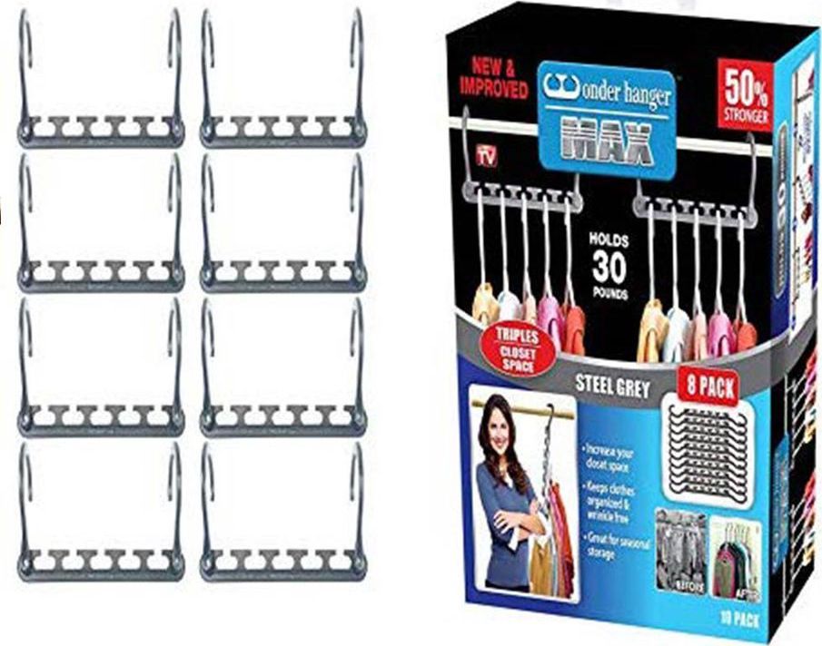 Ulepszony Wieszak Wonder MAX 8 sztuk Grafitowy 50%