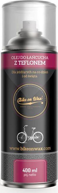 Bike on Wax Bike on Wax - Olej do łańcucha z teflonem - aerozol 400 ml uniwersalny