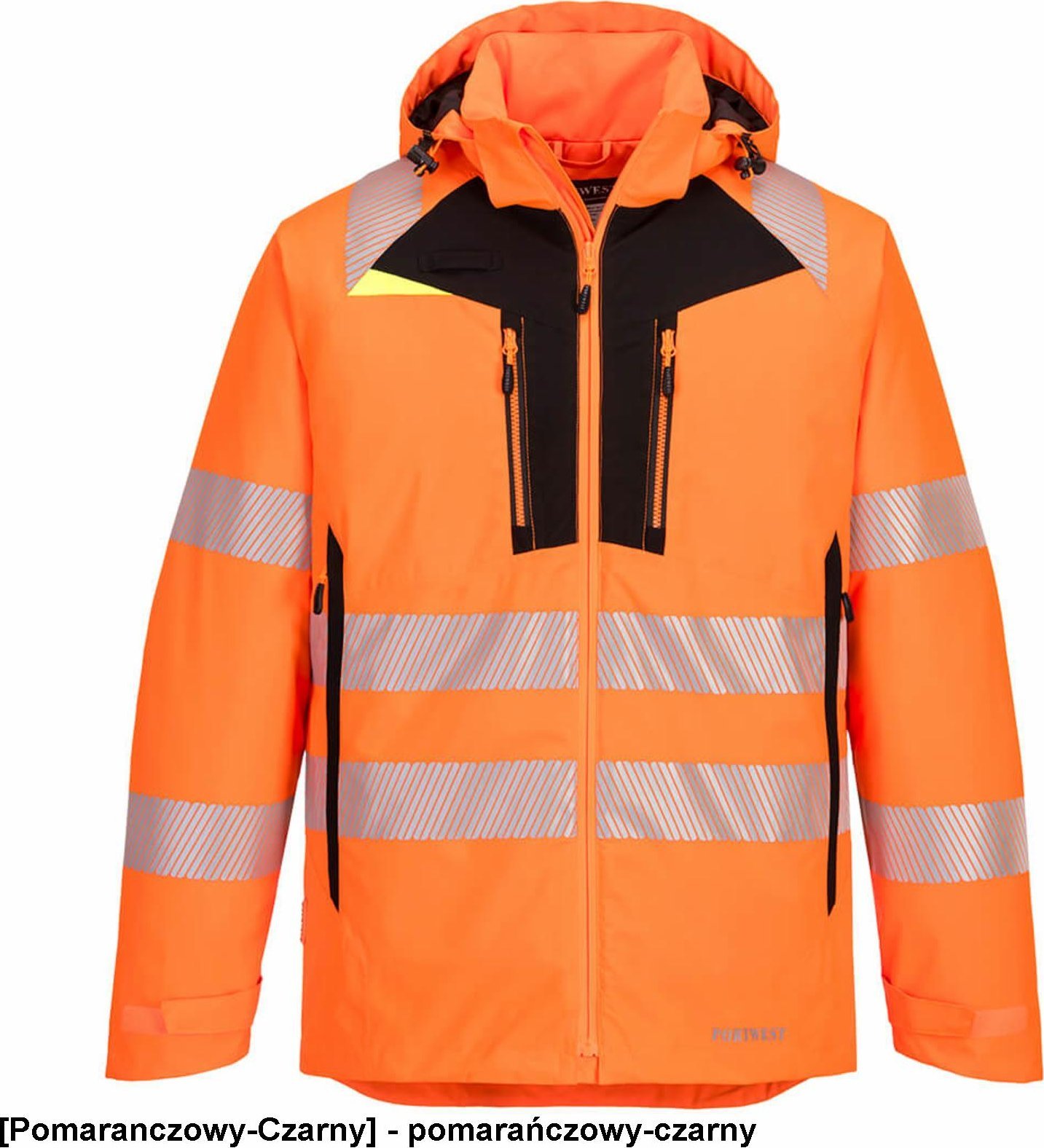 Portwest DX461 - Zimowa kurtka ostrzegawcza DX4 - pomarańczowy-czarny XL