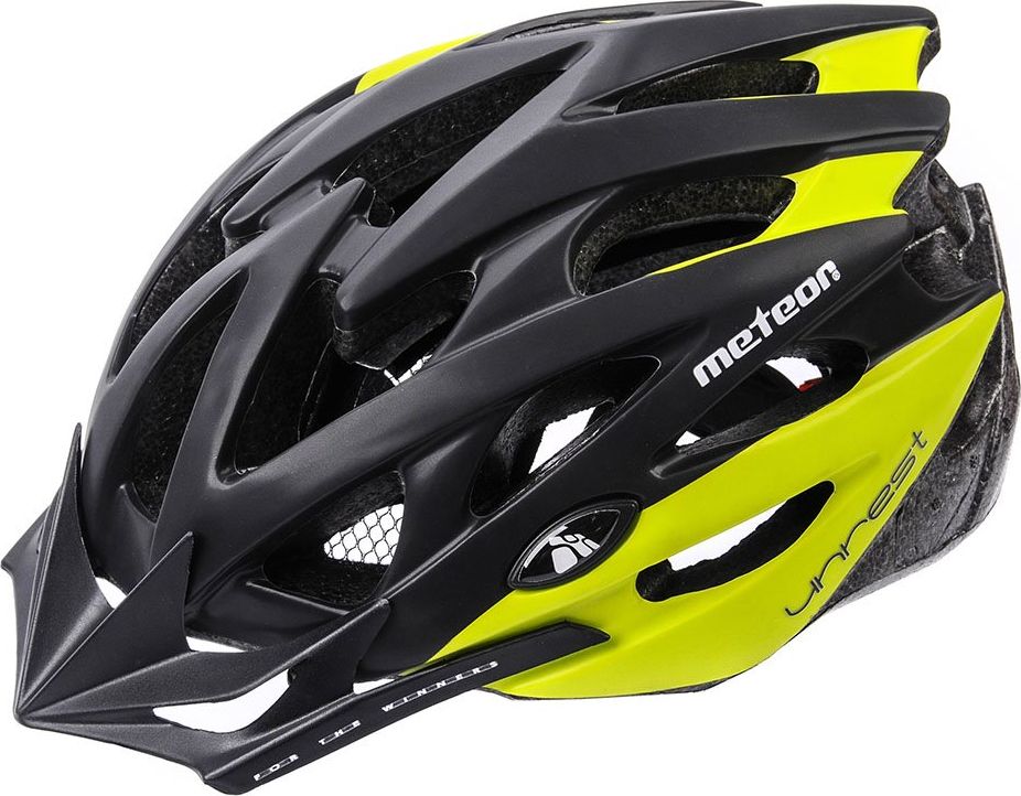Meteor Kask rowerowy Meteor MV29 Unrest XL 61-63 cm czarny/zielony M (55-58 cm)