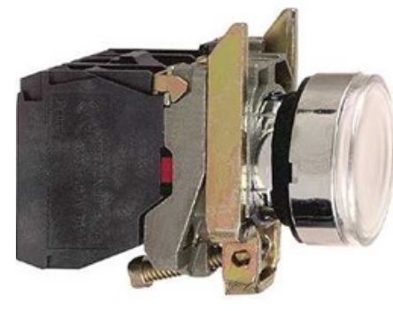 Schneider Electric Przycisk sterowniczy 22mm biały z samopowrotem z podświetleniem - XB4BW31B5