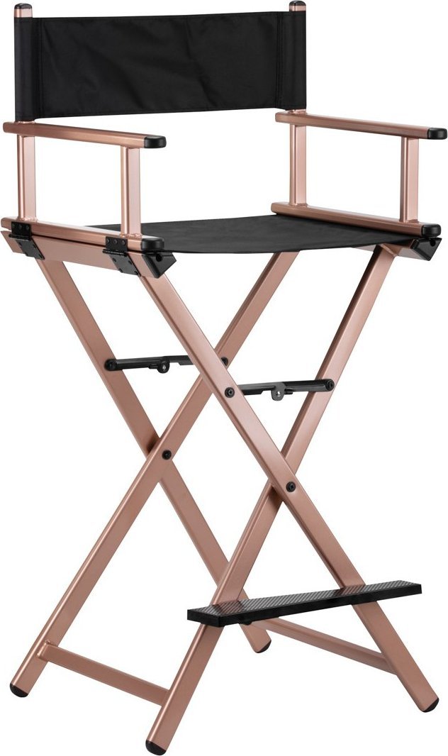 Activeshop Krzesło do makijażu Alu różowe złoto