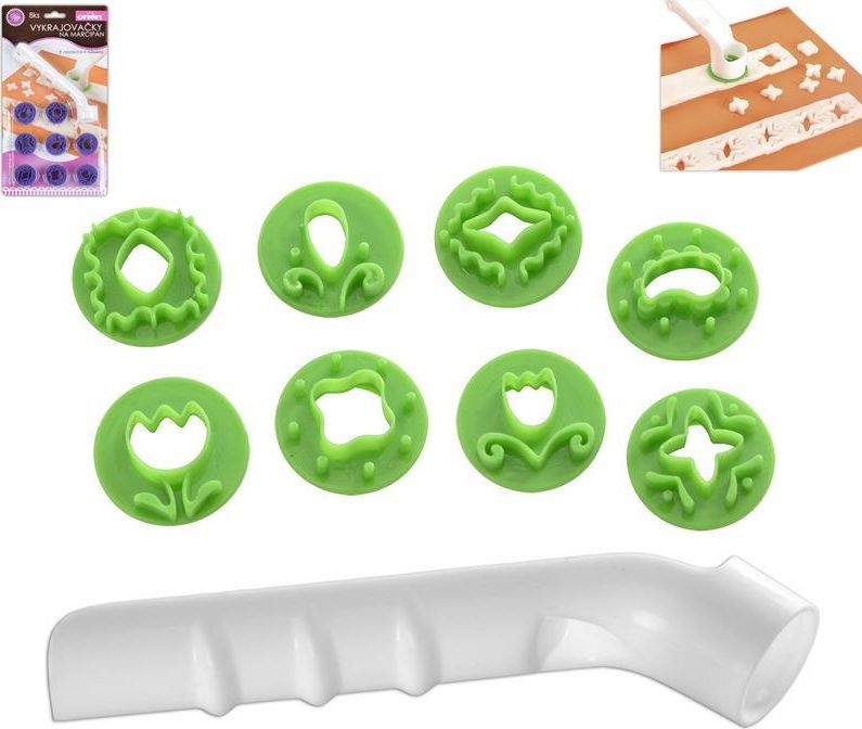 Orion Wykrawacz / dekorator do zdobienia tortów 9 el. uniwersalny