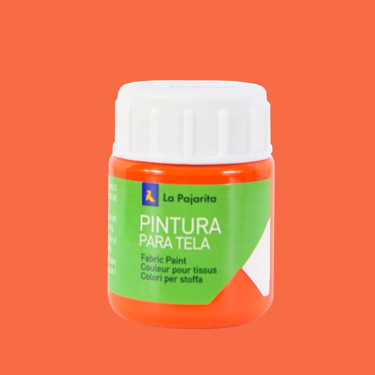 La Pajarita Farba do Tkanin 25 ml Pomarańczowa