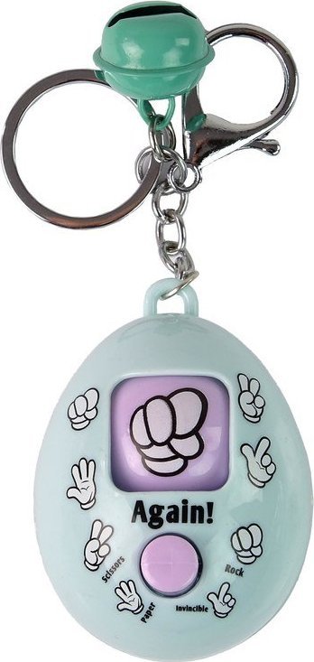 Breloczek LeanToys Brelok Do Kluczy Gra Papier Kamień Nożyce Miętowy