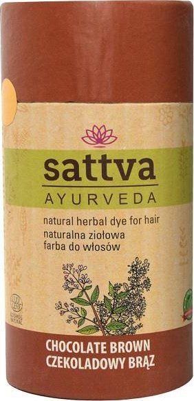 Sattva SATTVA_Natural Herbal Dye for Hair naturalna ziołowa farba do włosów Chocolate Brown 150g
