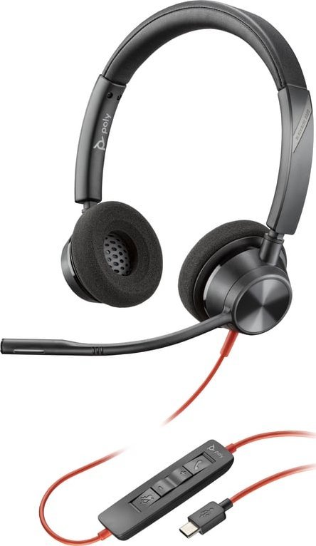 Słuchawki HP HP Poly Blackwire 3320 Stereo USB-C Headset +USB-C/A Adapter