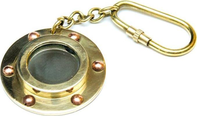 Breloczek Upominkarnia Breloczek mosiężny - mini bulaj lusterko KEY-0134B