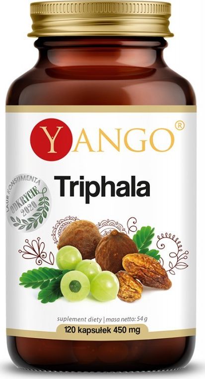 Yango Triphala 120 Kaps. Yango Amla Haritaki Bibhitaki Emblica Officinalis Terminalia Cebula Terminalia Belerica