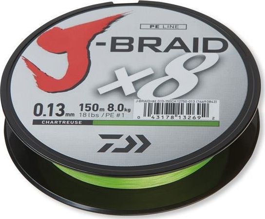 Daiwa 12750-0 - DAIWA PLECIONKA J-BRAID X8 CHARTEUSE 150m 0,20mm