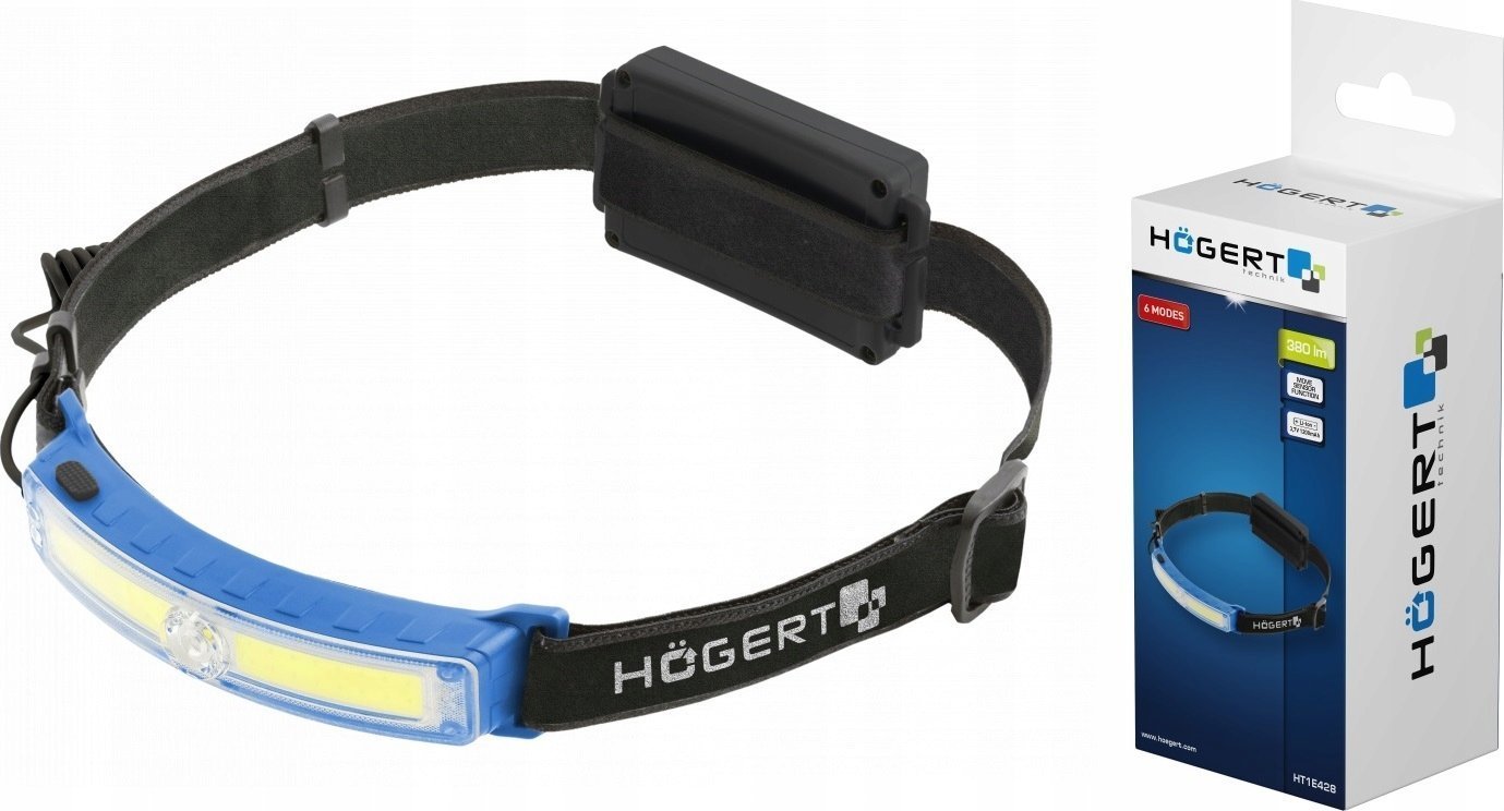 Högert Technik HOGERT COB XPG USB HEADLAMP 6 FUNCTIONS