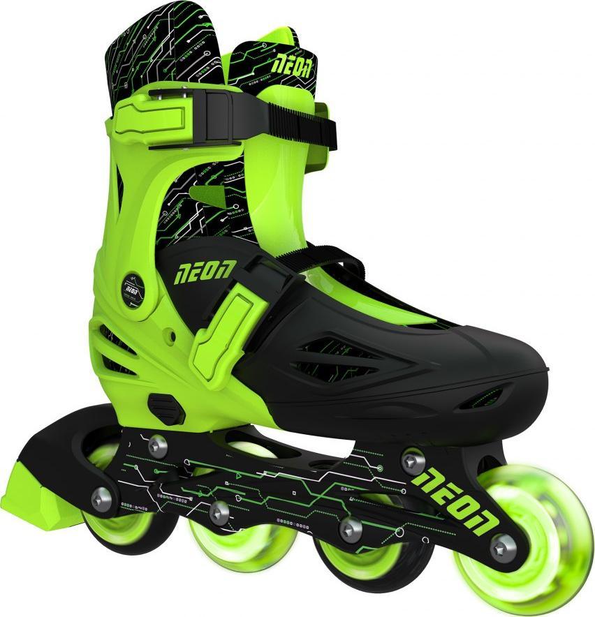 Rolki Yvolution Neon Inline rekreacyjne regulowane zielone r. 30-33