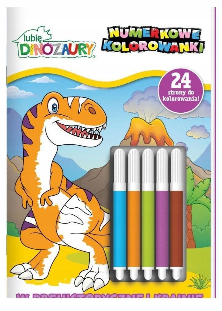 Lubię Dinozaury Num.kolor. W prehist.krainie 29303