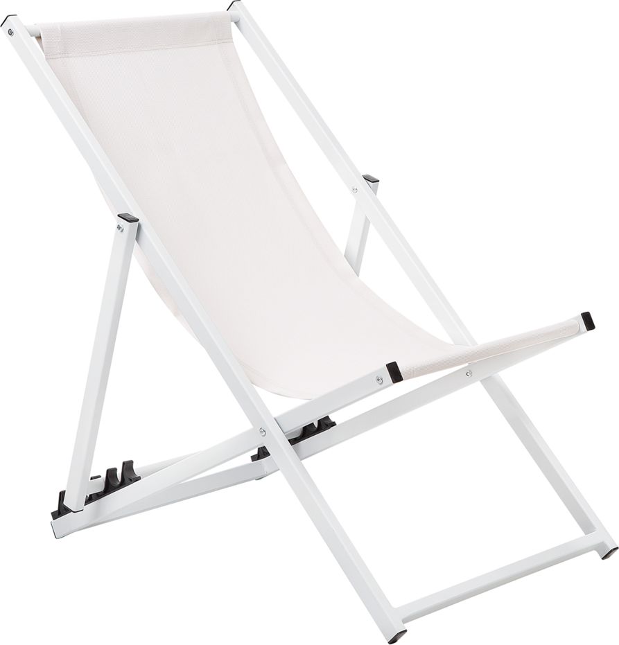 Beliani Leżak ogrodowy biały LOCRI (159575)