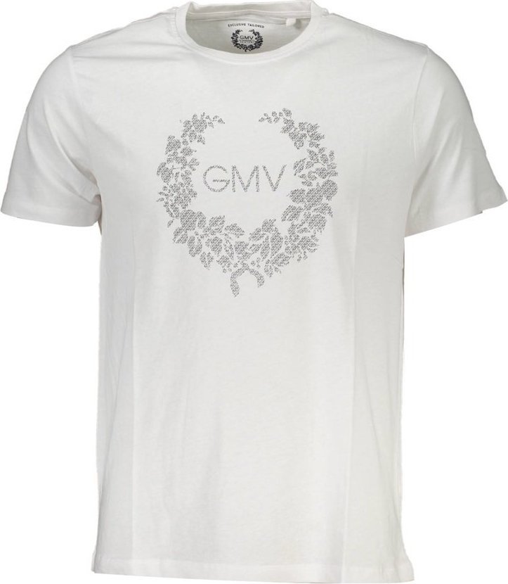 Gian Marco Venturi GIAN MARCO VENTURI MĘSKI T-SHIRT Z KRÓTKIM RĘKAWEM, BIAŁY L