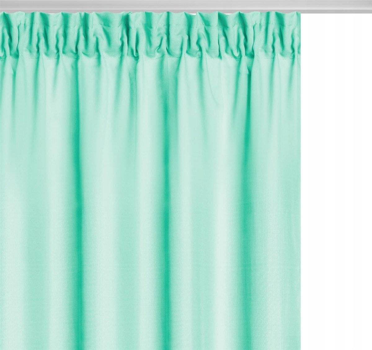 Paulina Łukjaniuk Zasłona 140 x 175 Dekoracyjna Taśma Viva Mięta