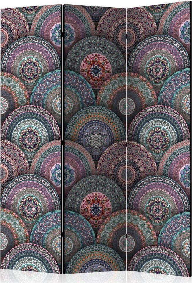 Artgeist Parawan 3-częściowy - Orientalny kalejdoskop [Room Dividers] uniwersalny
