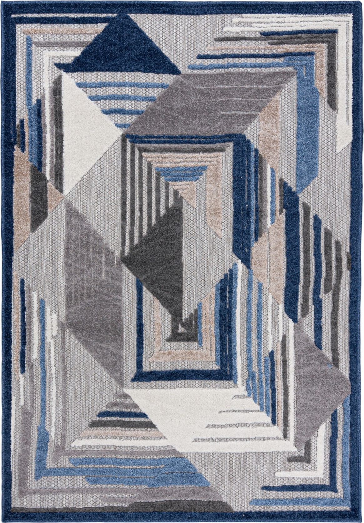 Carpetpol Dywan sznurkowy szaro niebieski ED12A GRAY AVENTURA FEA (1.60*2.30)