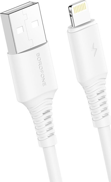 Kabel USB Borofone USB-A - Lightning 1 m Czarny (KABAV1266)